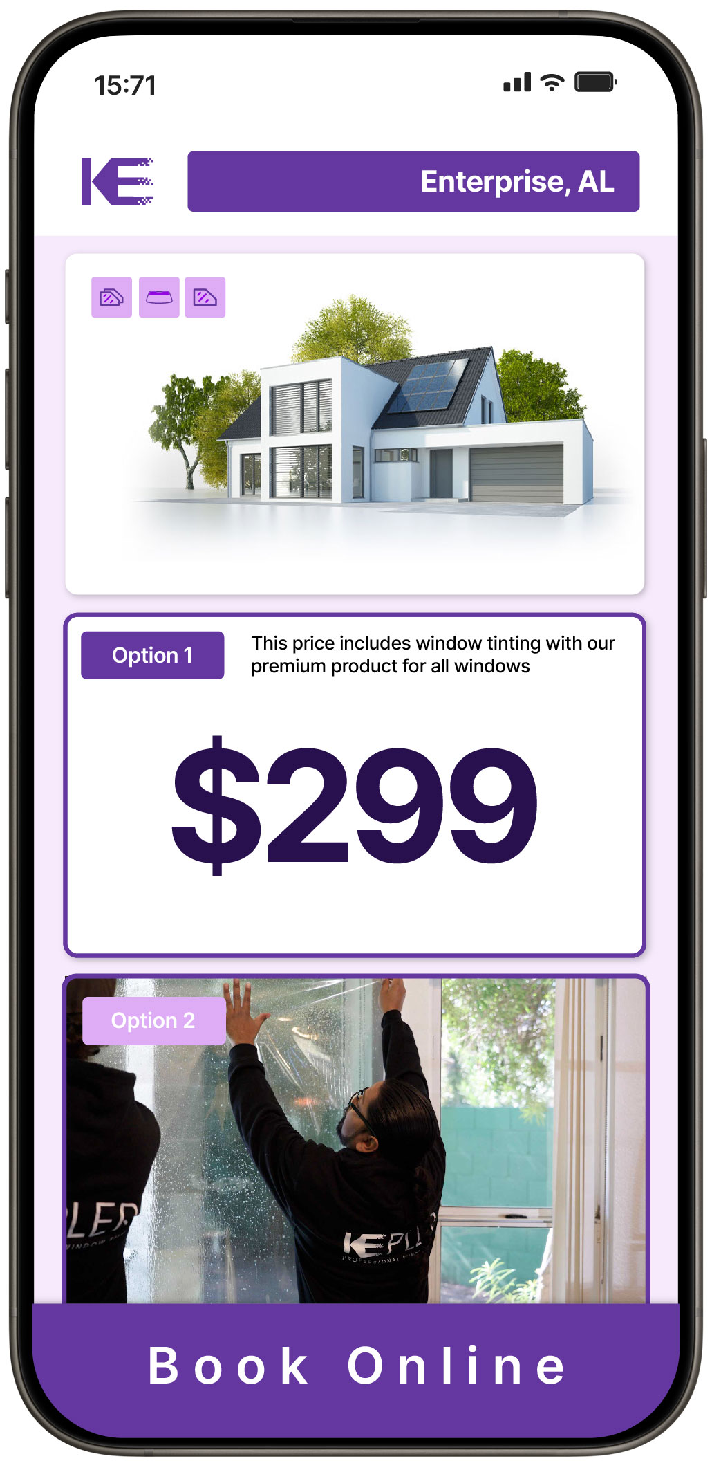 View Competitive Home Window Tinting Costs in Enterprise, Alabama