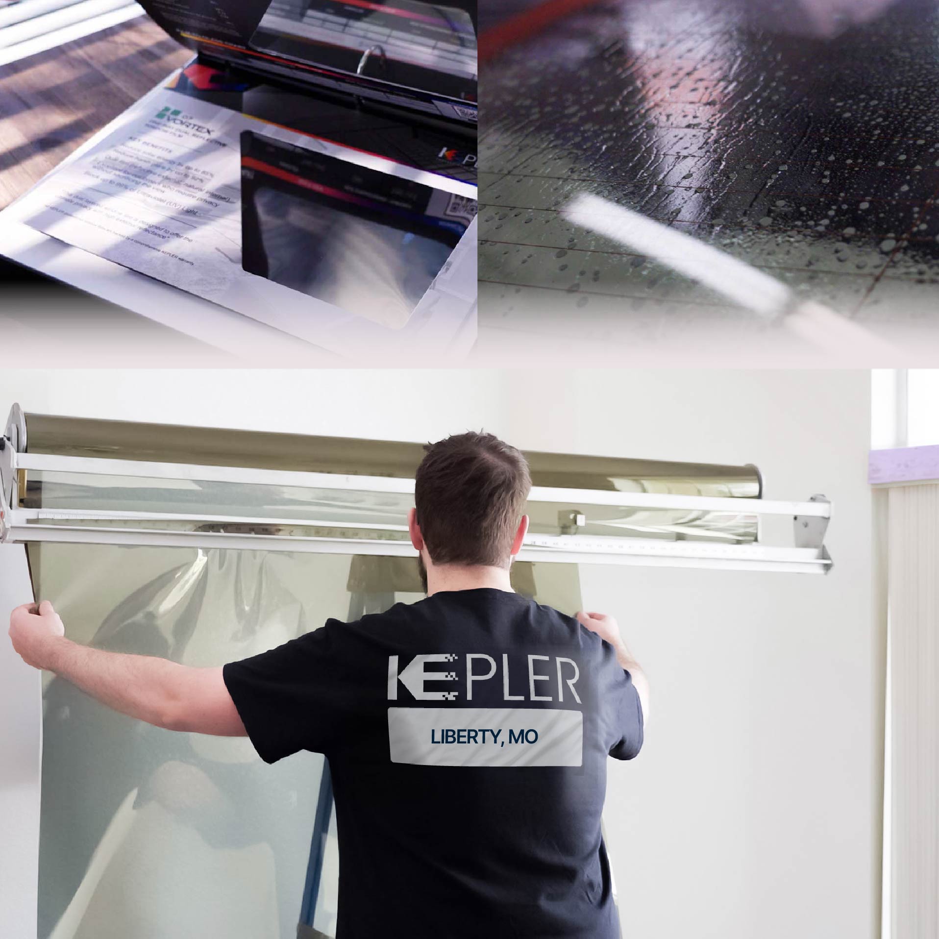 Kepler Specialist Installing Anti-Graffiti Film in Liberty, Missouri