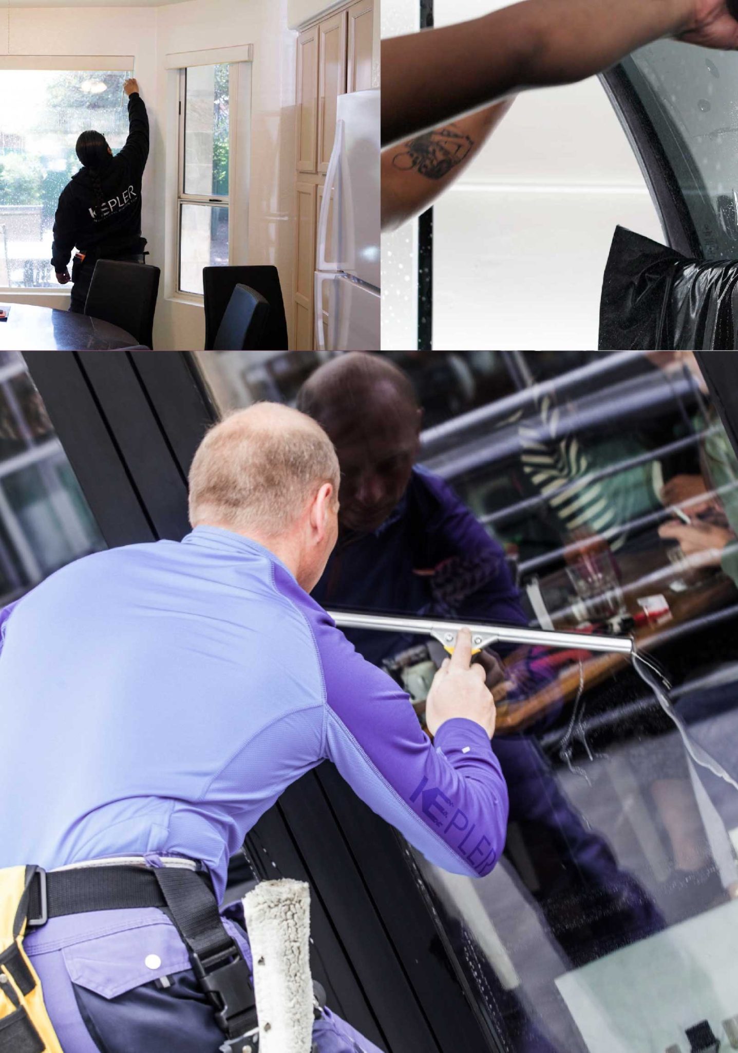 Kepler Expert Applying Anti-Graffiti Window Film to a Saint Joseph Shop Front