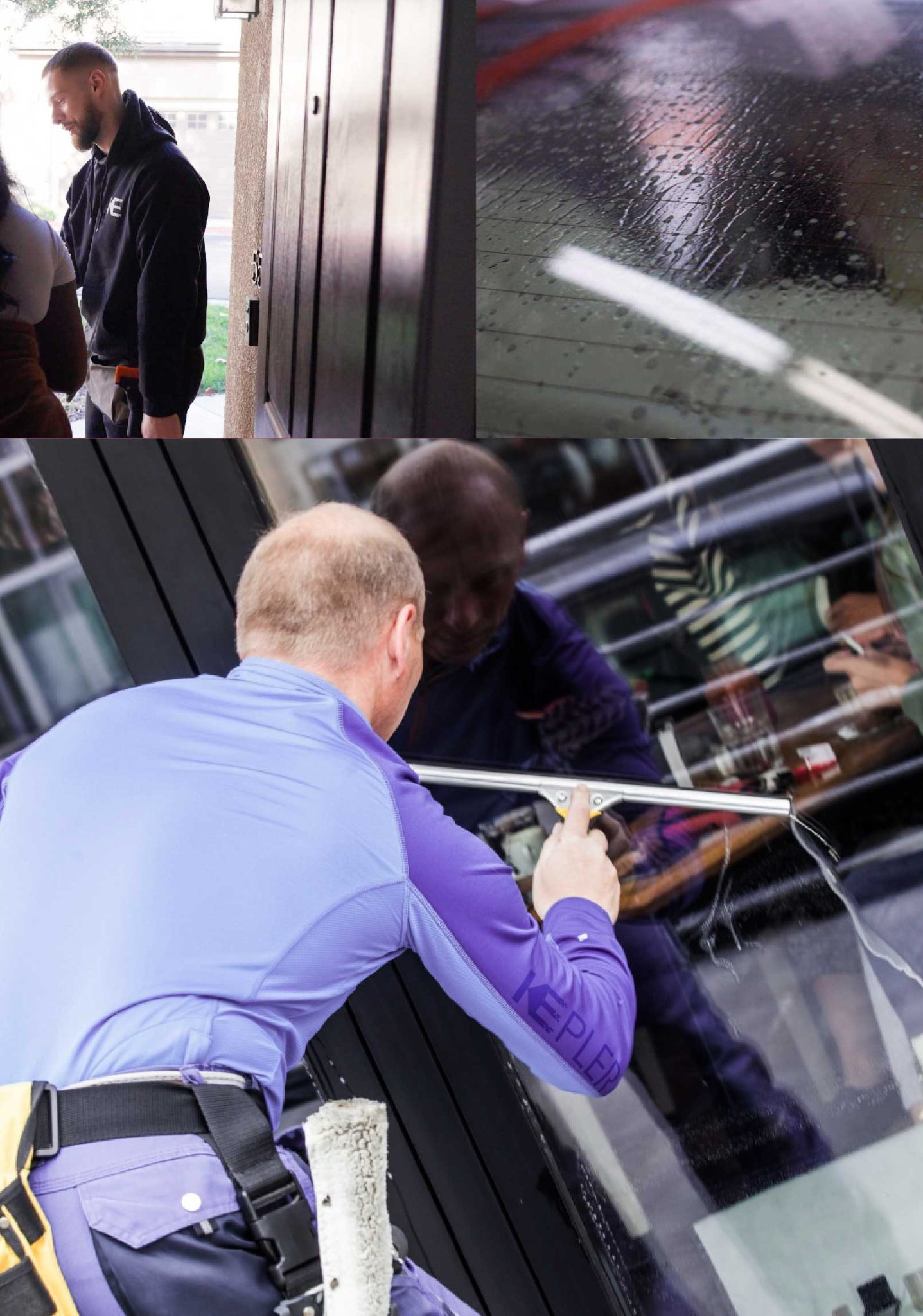 Kepler Expert Applying Anti-Graffiti Window Film to a Grand Island Shop Front