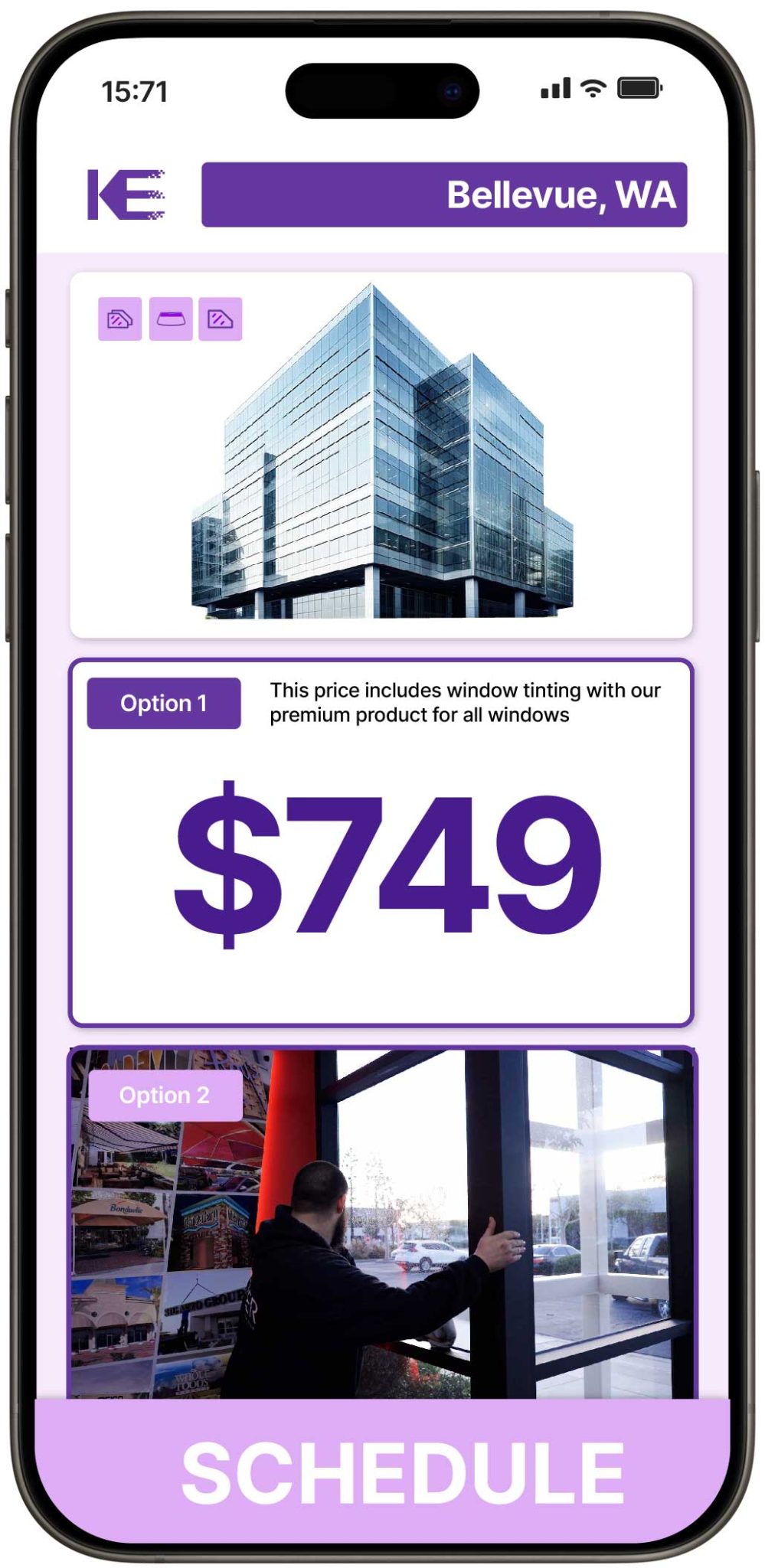 View Affordable Commercial Window Tinting Costs in Bellevue, Washington