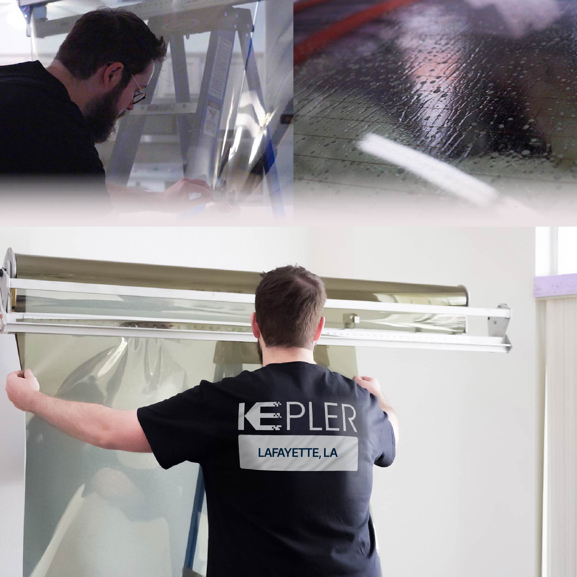 Kepler Specialist Installing Anti-Graffiti Film in Lafayette, Louisiana