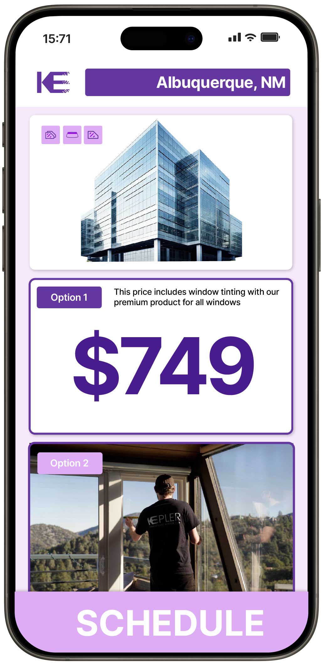 View Competitive Safety and Security Window Film Rates in Albuquerque, New Mexico