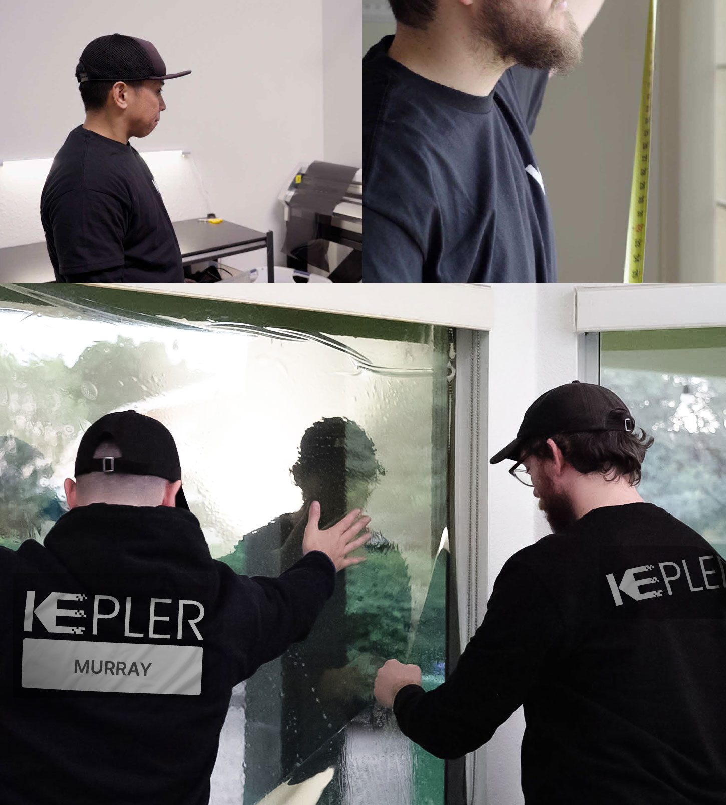 Kepler Technician Installing High-tech Window Tint to Home in Murray