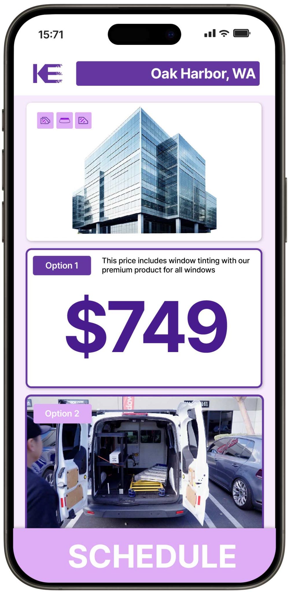 View Affordable Commercial Window Tinting Costs in Oak Harbor, Washington