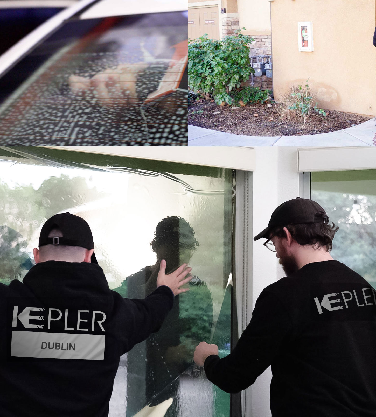 Kepler Technician Fitting High-tech Window Tint to Home in Dublin