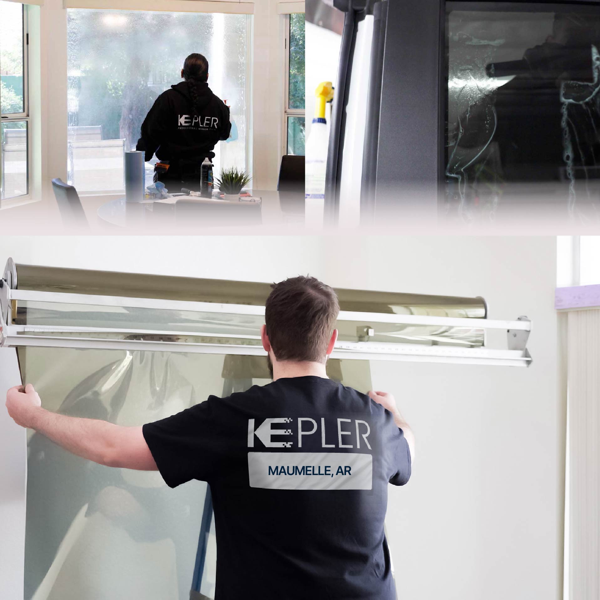 Kepler Specialist Installing Anti-Graffiti Film in Maumelle, Arkansas