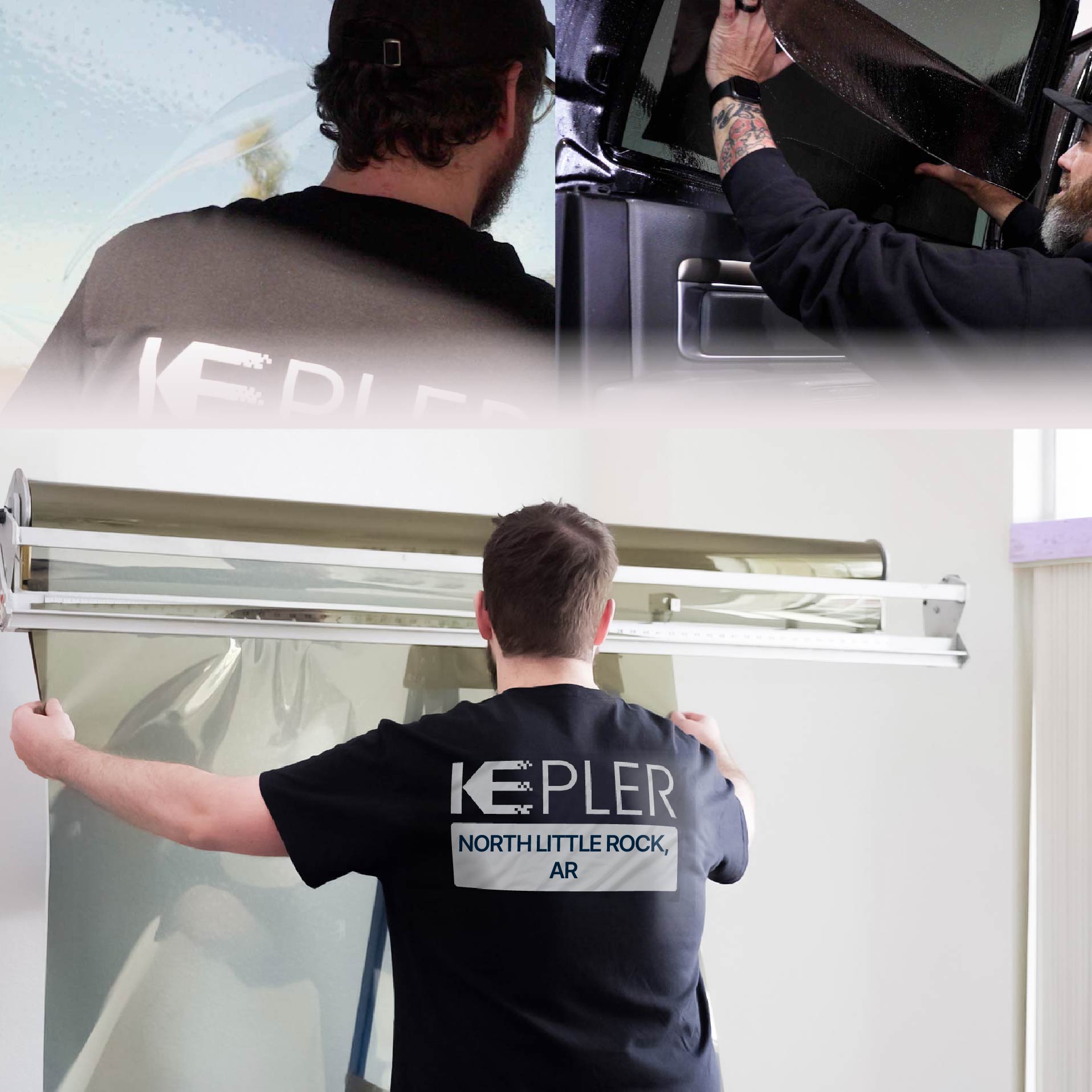 Kepler Specialist Installing Anti-Graffiti Film in North Little Rock, Arkansas