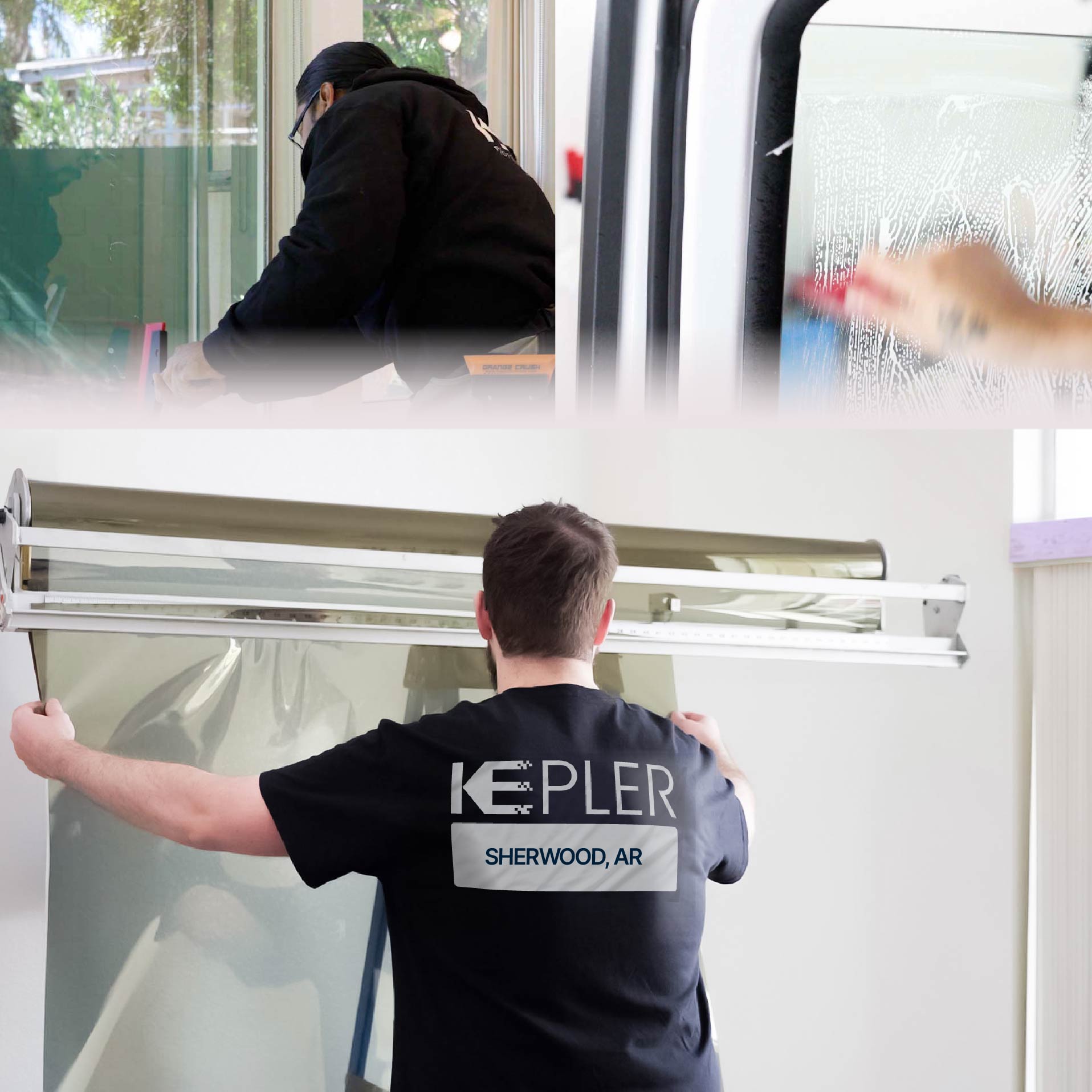 Kepler Specialist Installing Anti-Graffiti Film in Sherwood, Arkansas