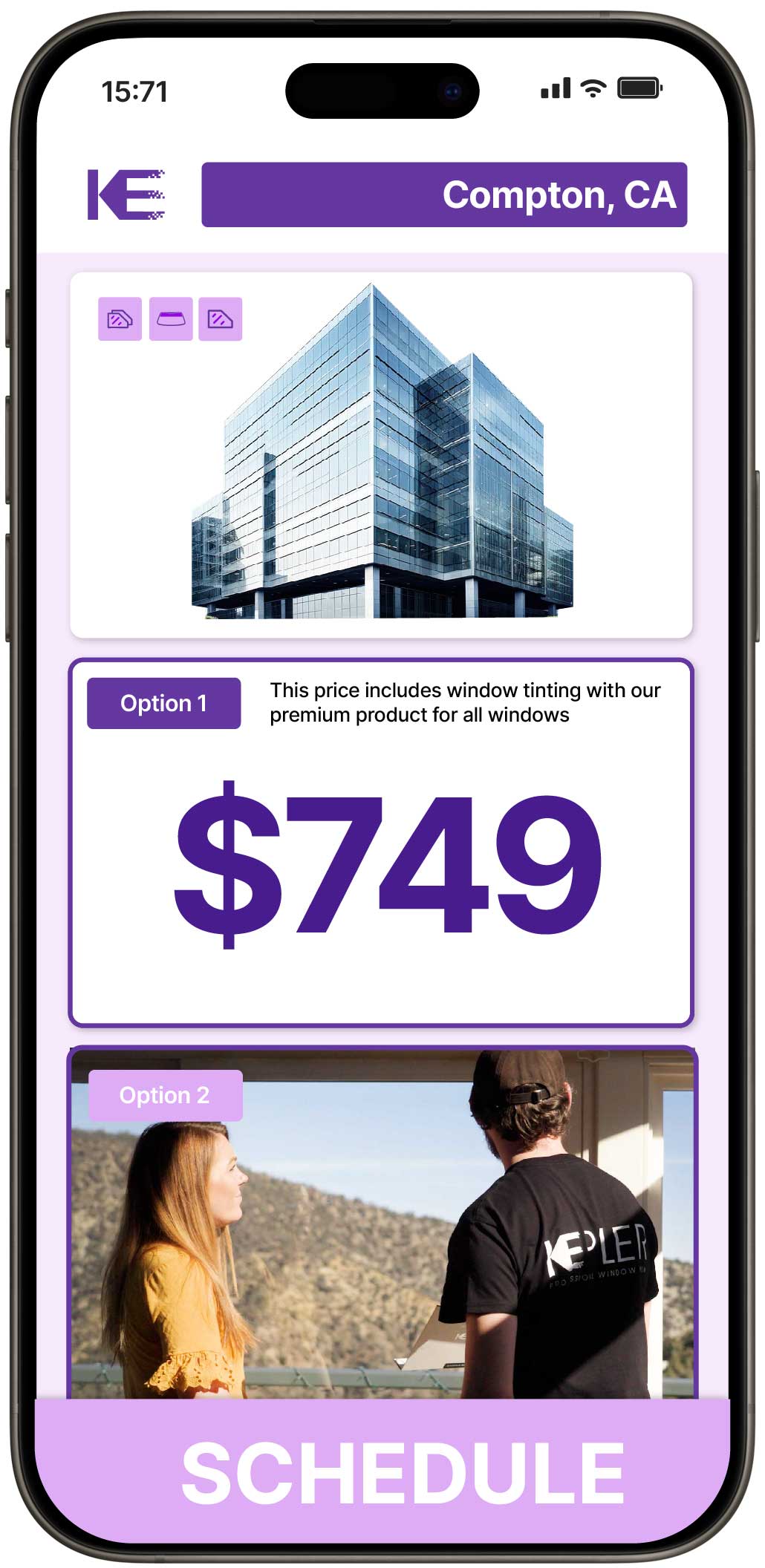 View Competitive Safety and Security Window Film Rates in Compton, California