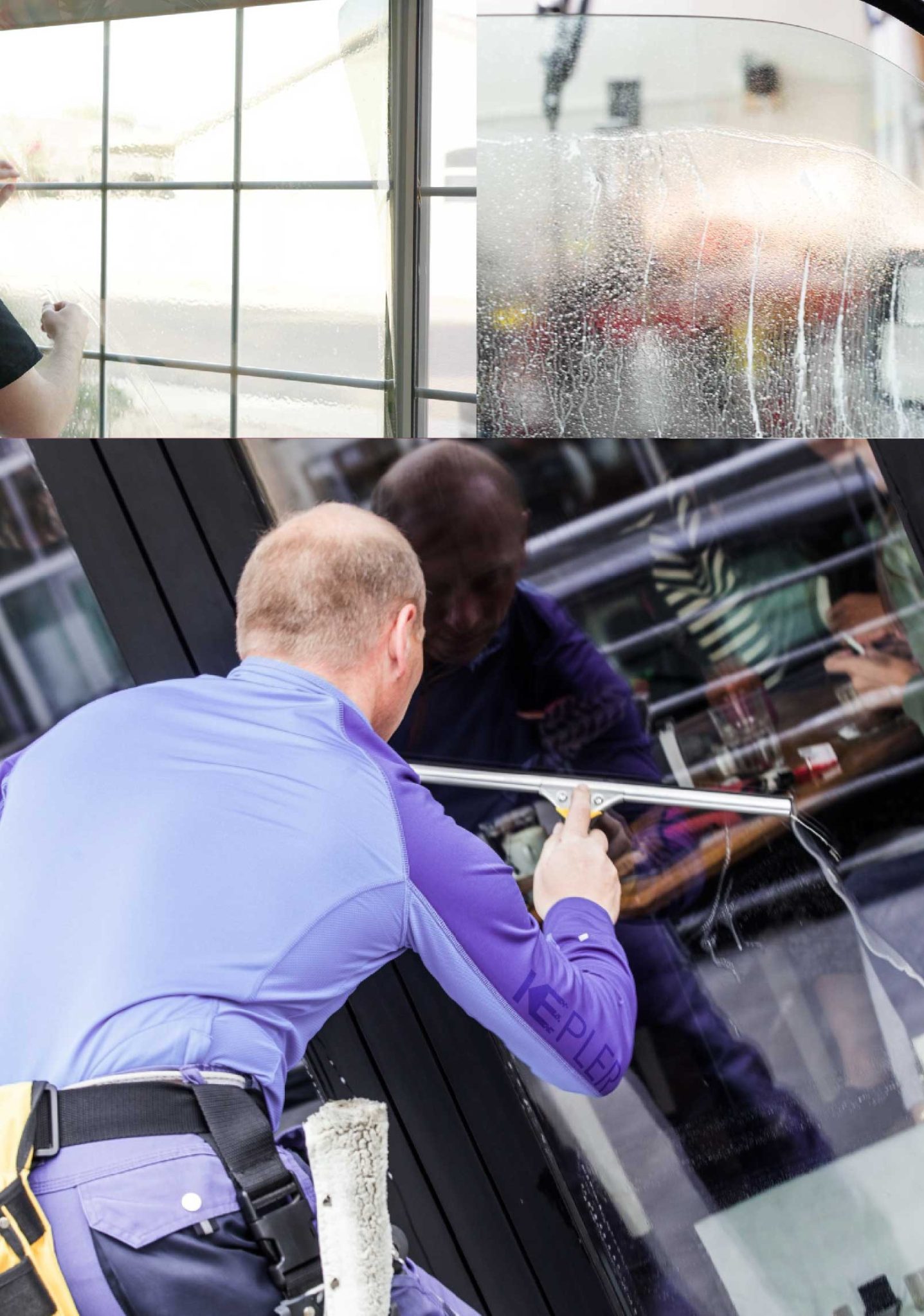 Kepler Expert Applying Anti-Graffiti Window Film to a Russellville Shop Front