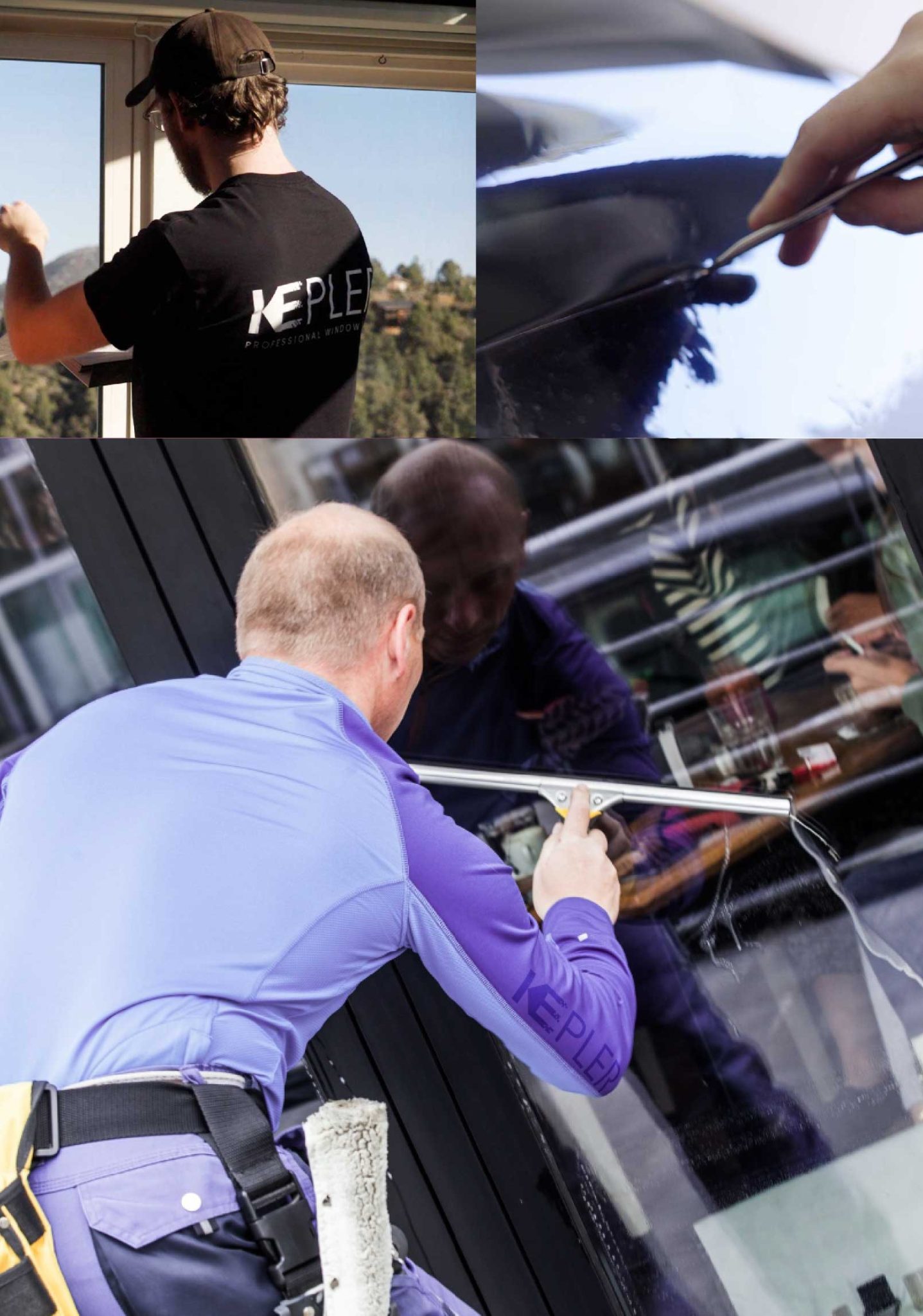 Kepler Expert Applying Anti-Graffiti Window Film to a Ardmore Shop Front