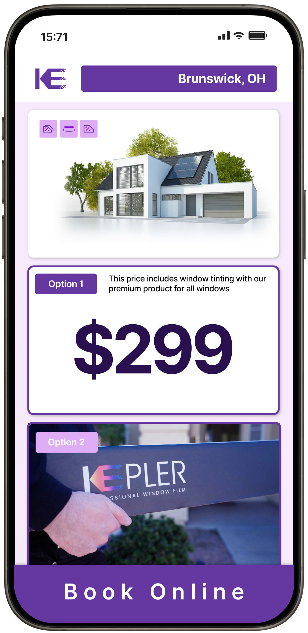 View Competitive Home Window Tinting Prices in Brunswick, Ohio