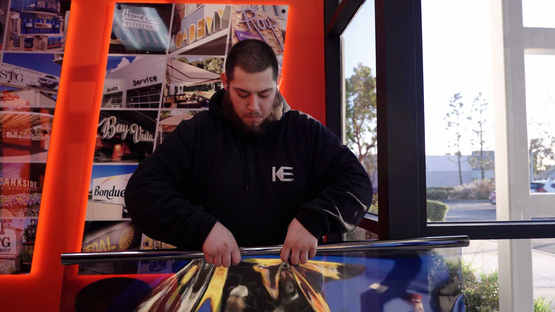 Skilled Shop Window Film Preparation in Lewisville