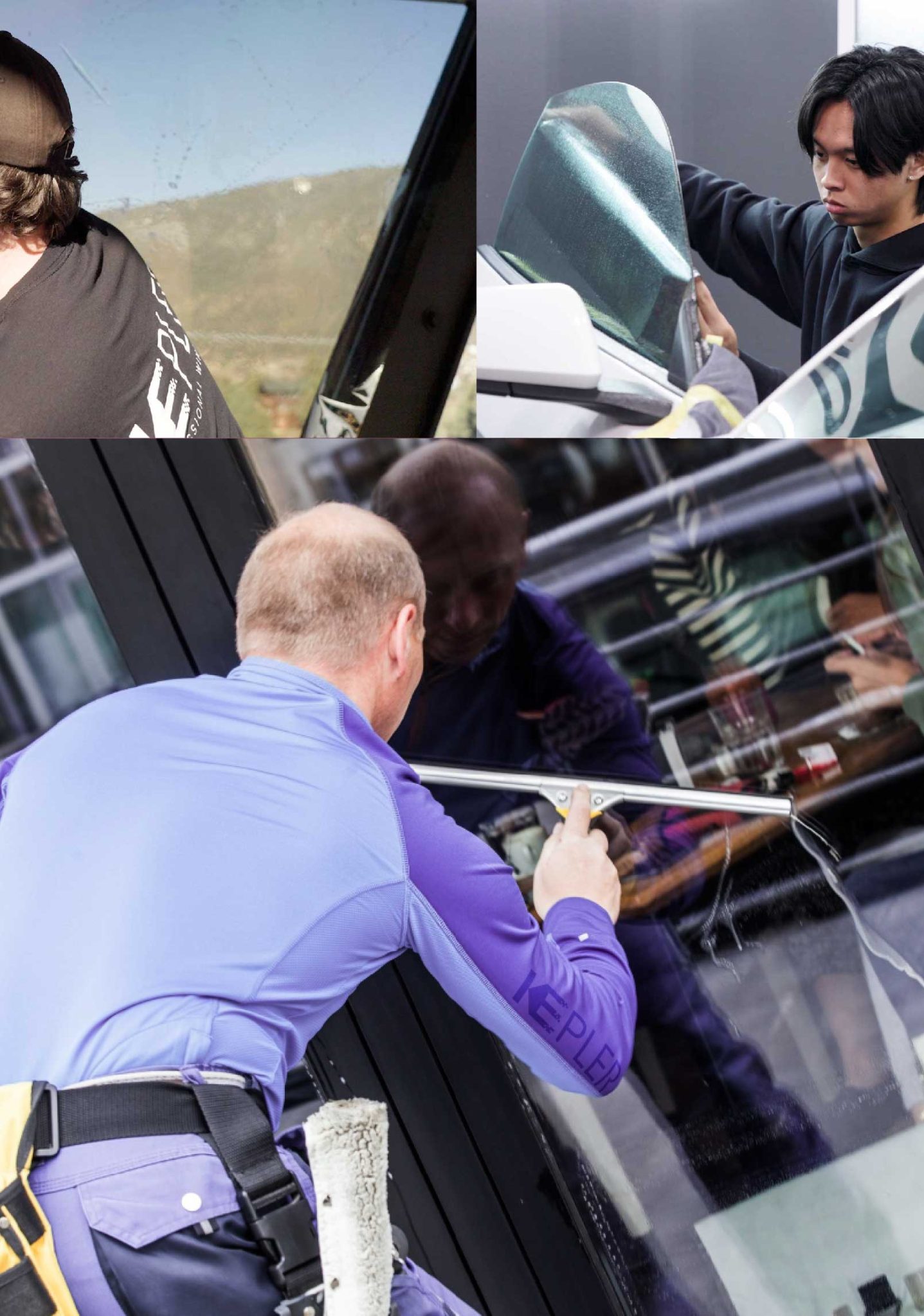 Kepler Expert Applying Anti-Graffiti Window Film to a Ennis Shop Front