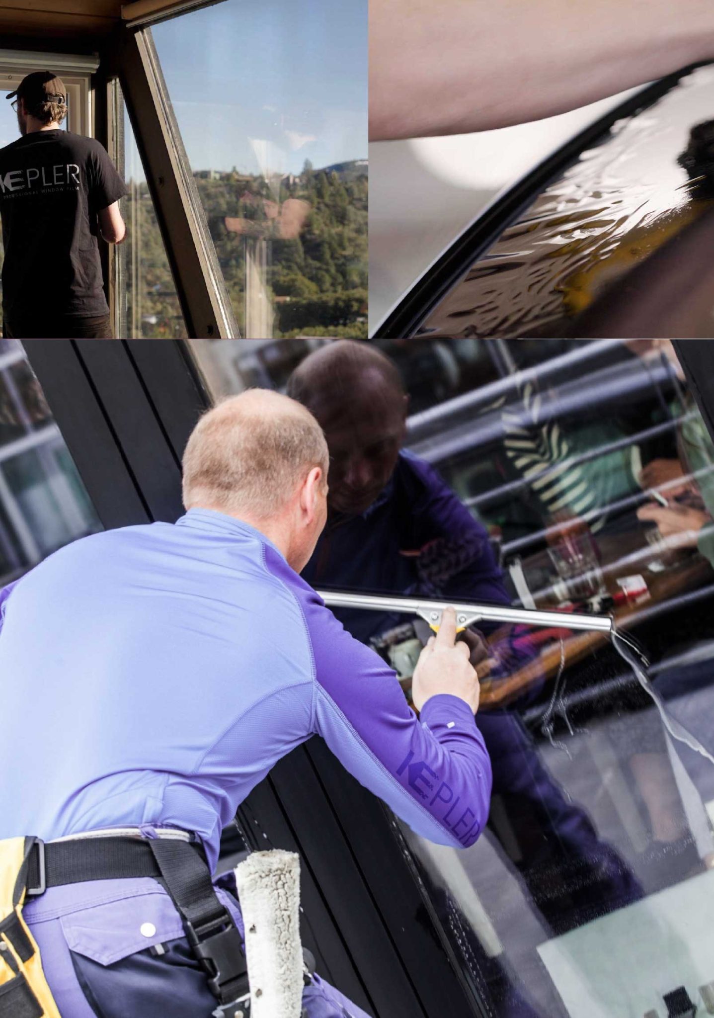 Kepler Skilled Applying Anti-Graffiti Window Film to a Paris Shop Front