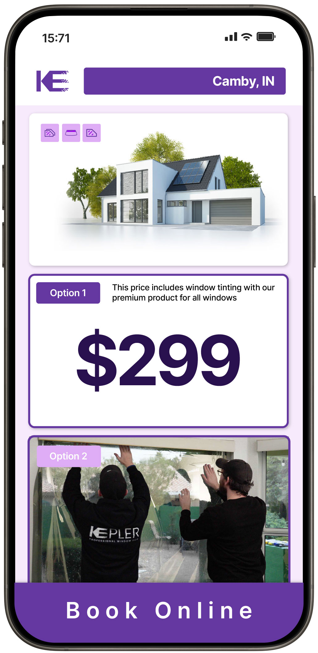 View Affordable Home Window Tinting Rates in Camby, Indiana