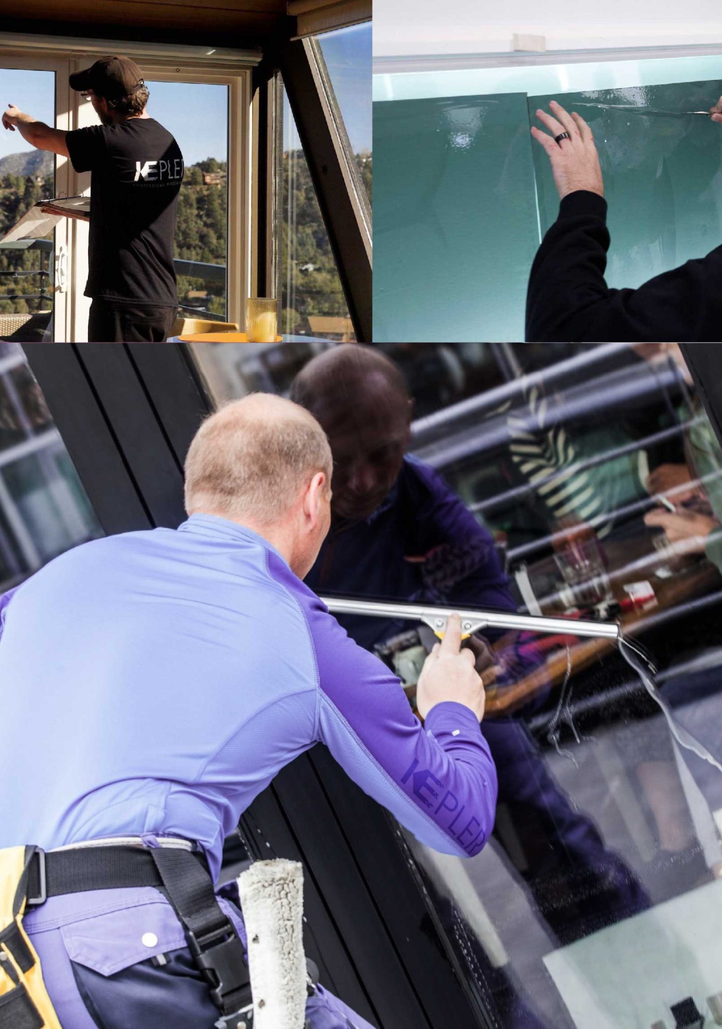 Kepler Expert Applying Anti-Graffiti Window Film to a Tyler Shop Front