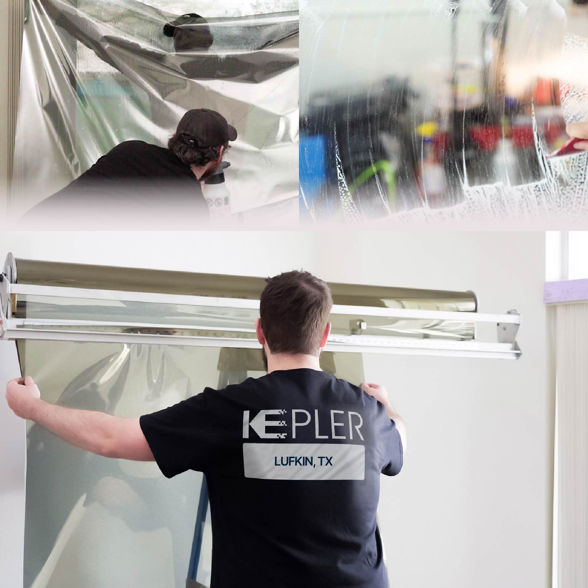 Kepler Specialist Installing Anti-Graffiti Film in Lufkin, Texas