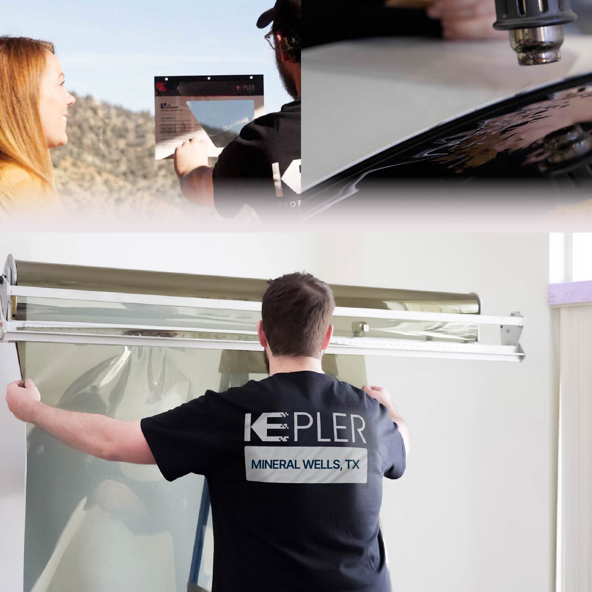 Kepler Specialist Installing Anti-Graffiti Film in Mineral Wells, Texas