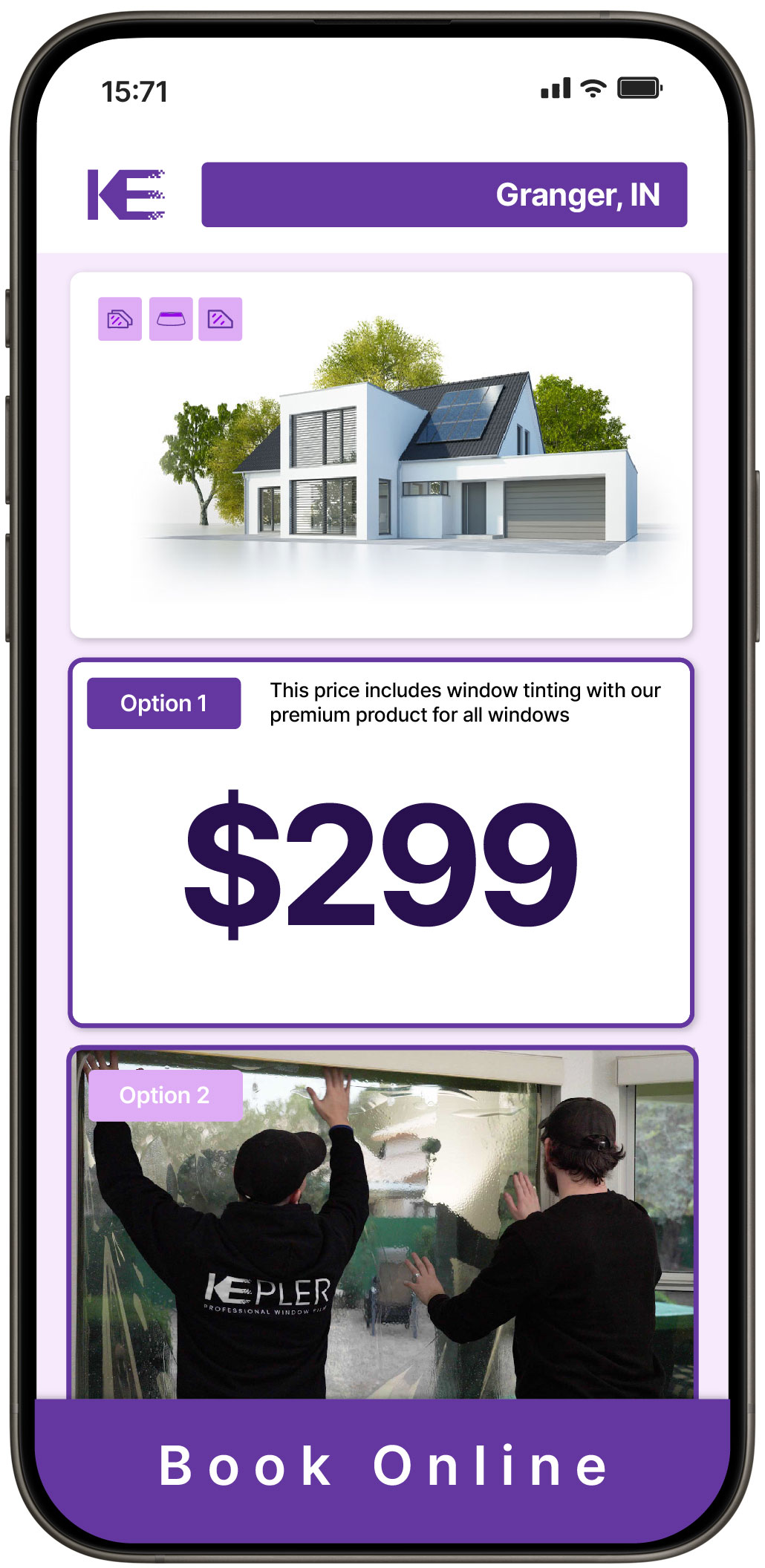 View Competitive Home Window Tinting Rates in Granger, Indiana