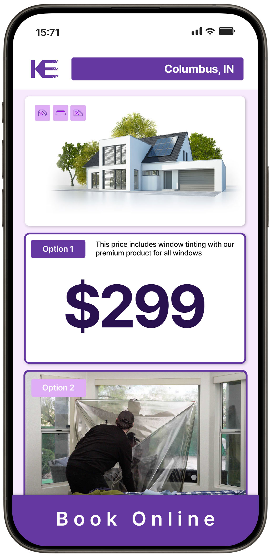 View Competitive Home Window Tinting Prices in Columbus, Indiana