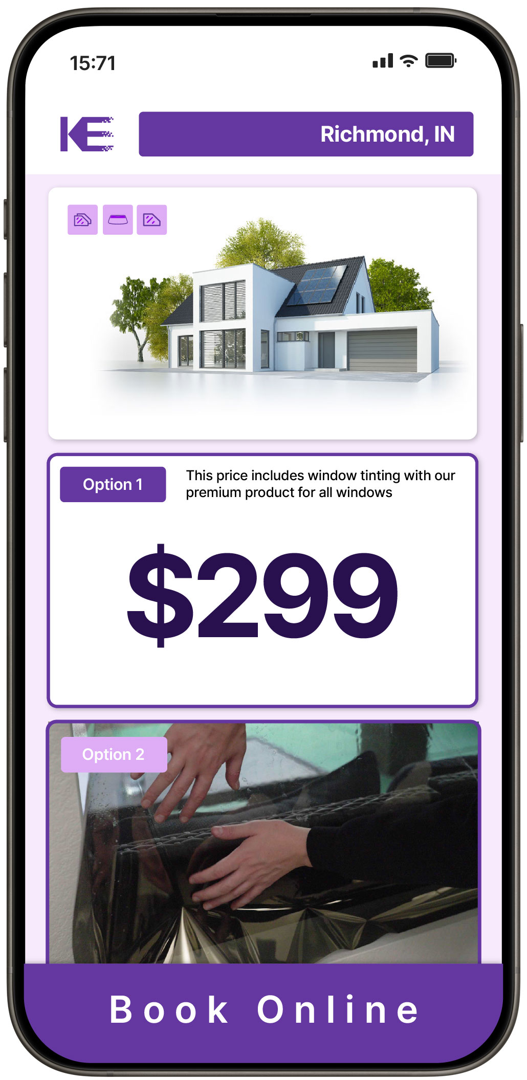 View Competitive Home Window Tinting Prices in Richmond, Indiana