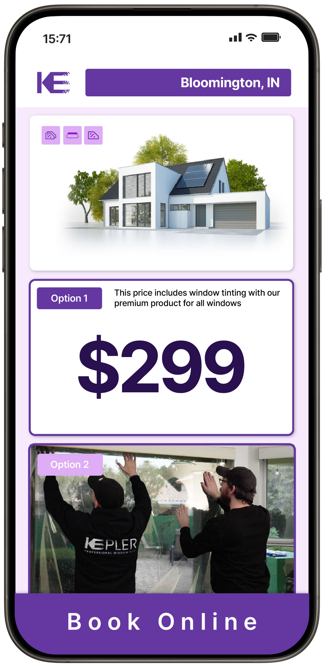 View Competitive Home Window Tinting Prices in Bloomington, Indiana