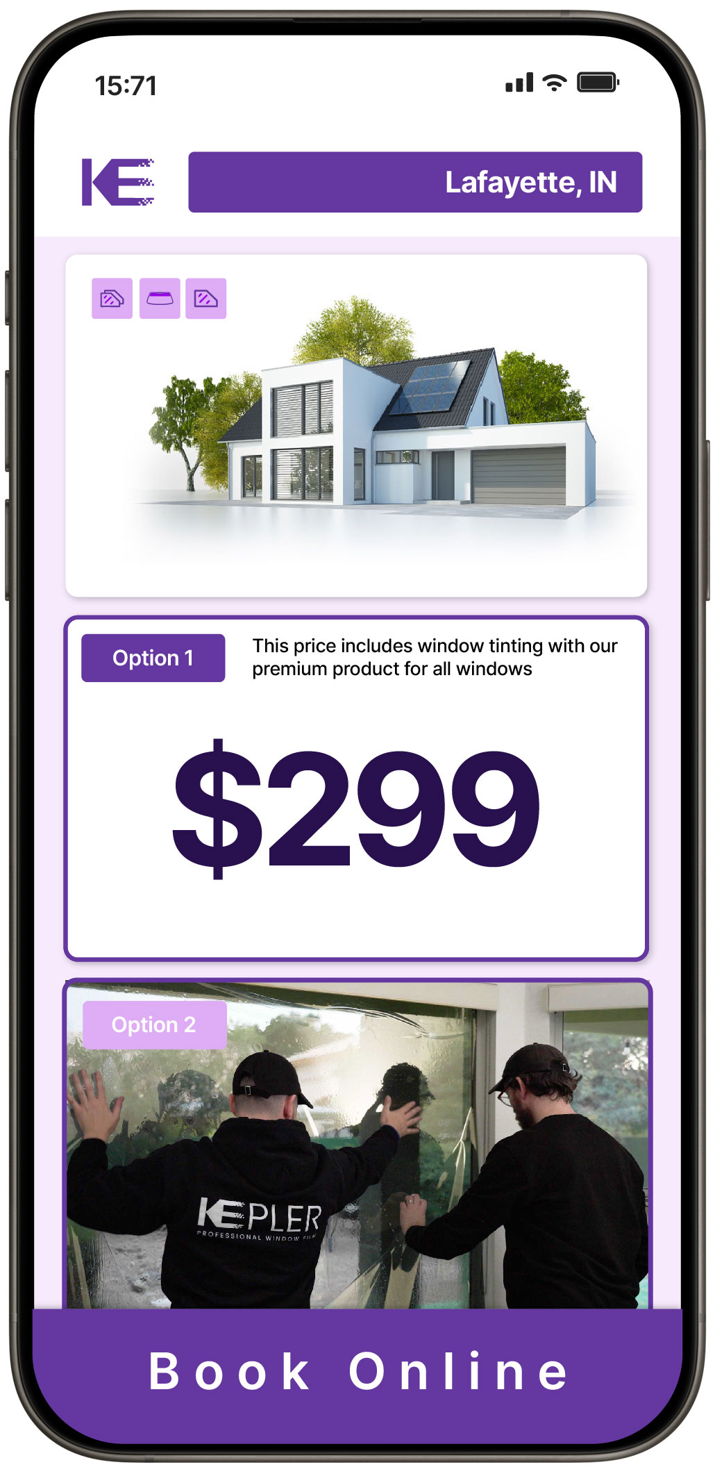 View Competitive Home Window Tinting Costs in Lafayette, Indiana