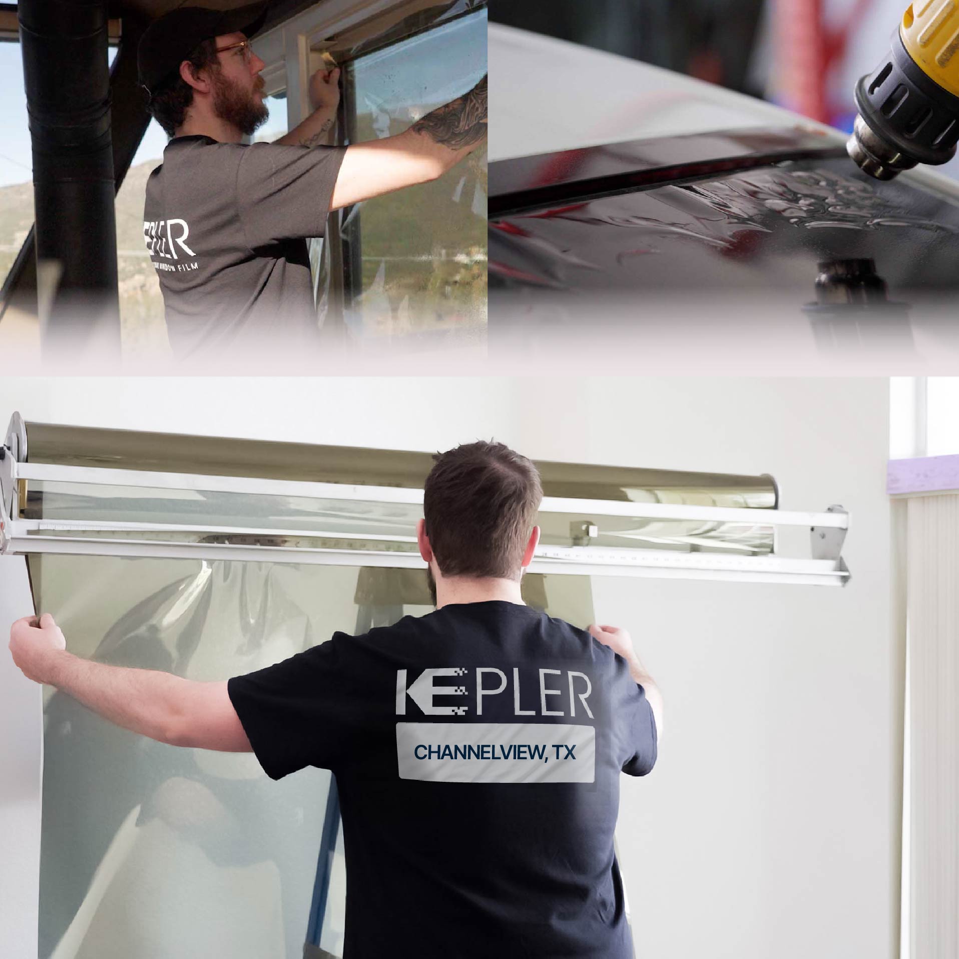 Kepler Specialist Installing Anti-Graffiti Film in Channelview, Texas