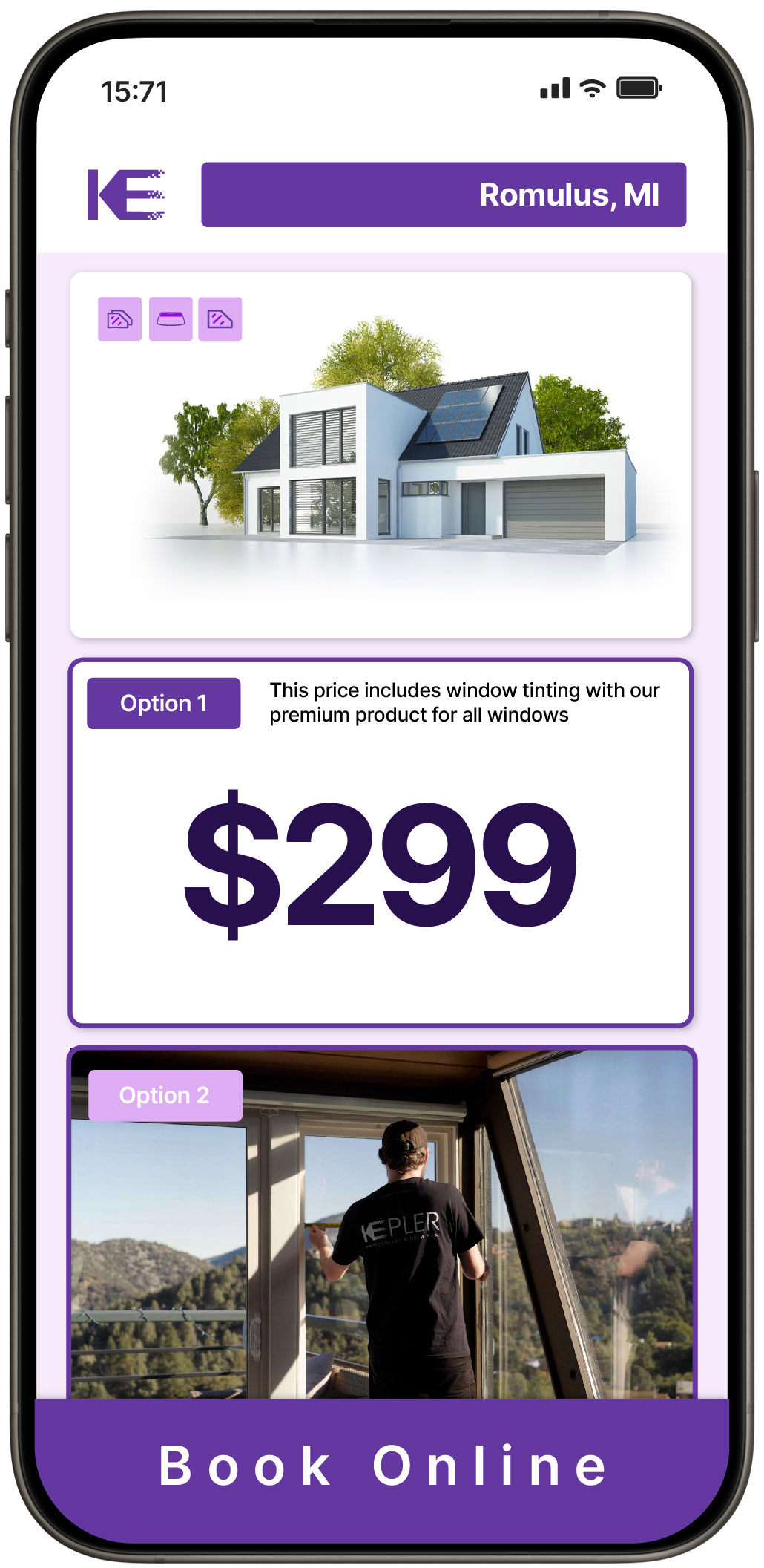 View Competitive Home Window Tinting Prices in Romulus, Michigan