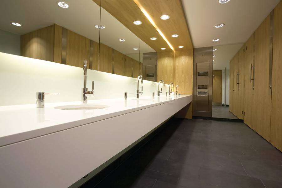 Kepler Specialist Installing Anti-Graffiti Film in Alice, Texas Bathroom Area