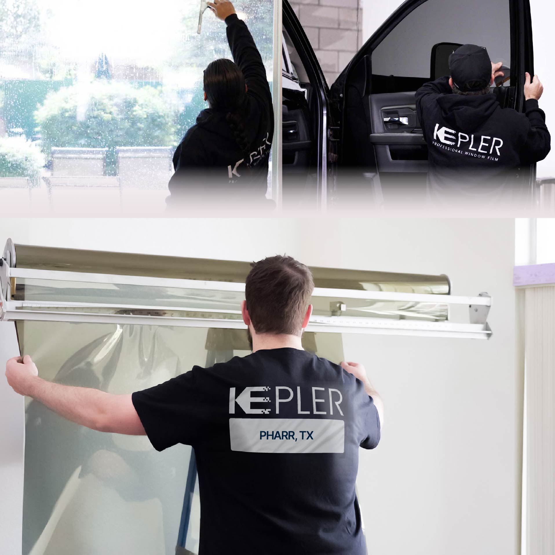 Kepler Specialist Installing Anti-Graffiti Film in Pharr, Texas