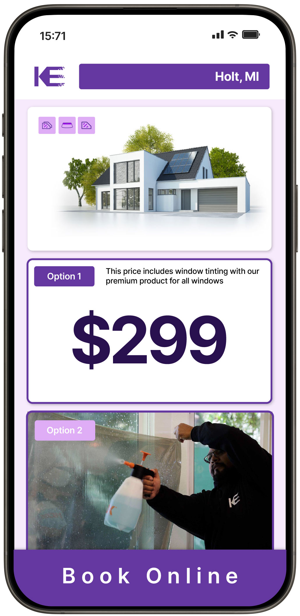 View Competitive Home Window Tinting Costs in Holt, Michigan
