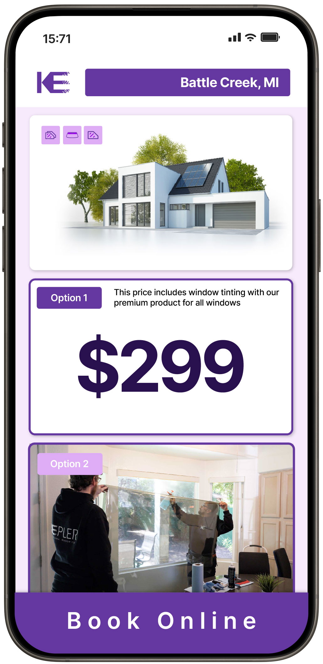 View Competitive Home Window Tinting Costs in Battle Creek, Michigan