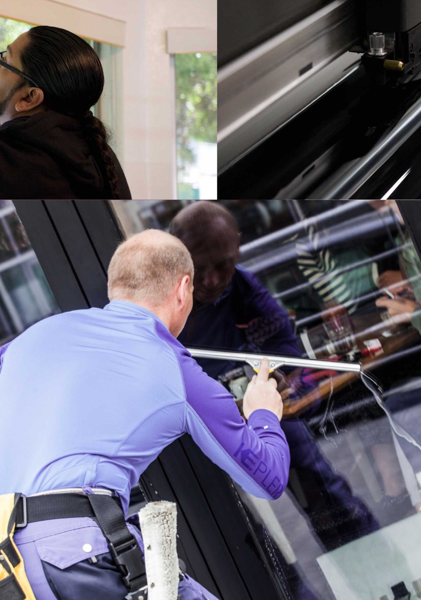 Kepler Professional Applying Anti-Graffiti Window Film to a El Paso Shop Front