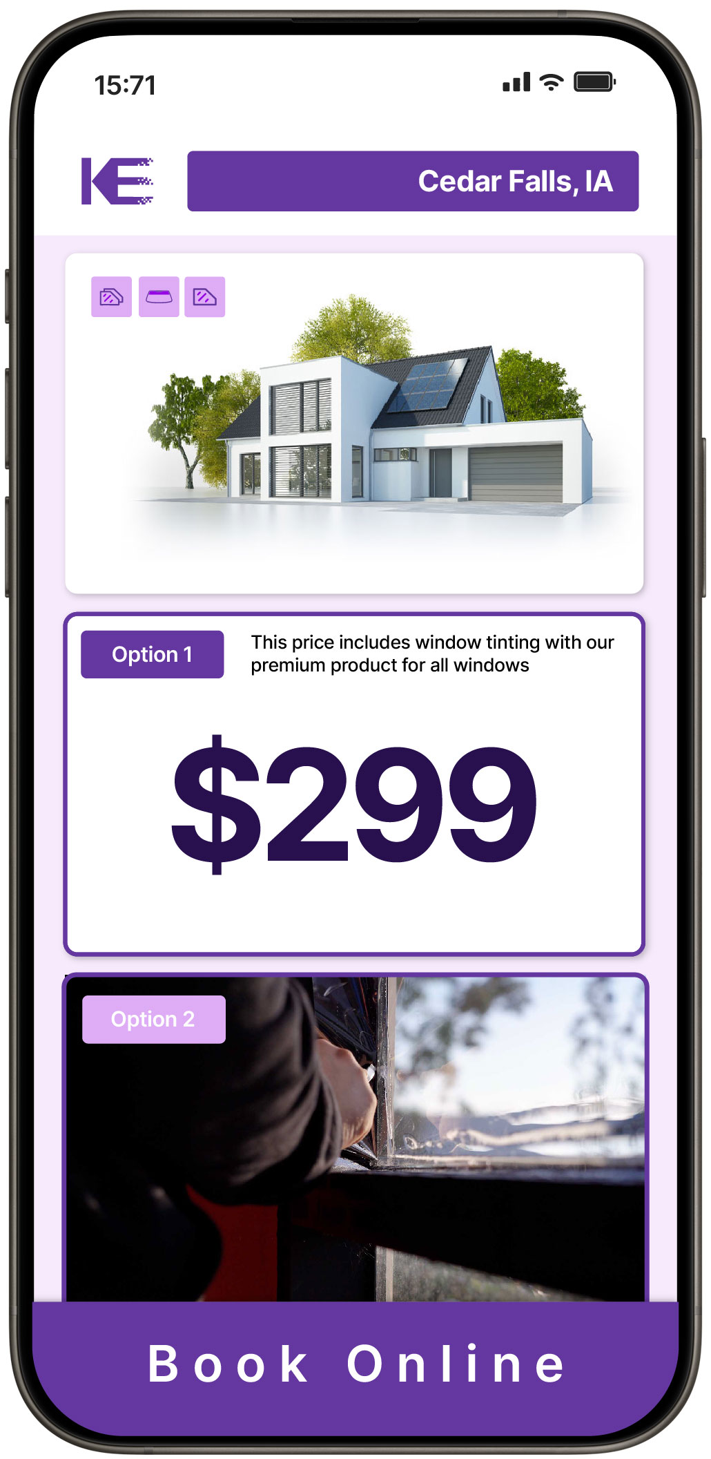 View Competitive Home Window Tinting Rates in Cedar Falls, Iowa