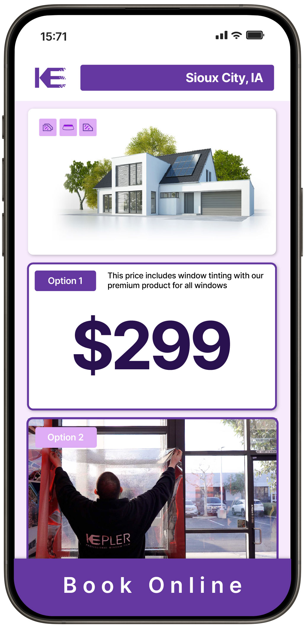 View Affordable Home Window Tinting Rates in Sioux City, Iowa