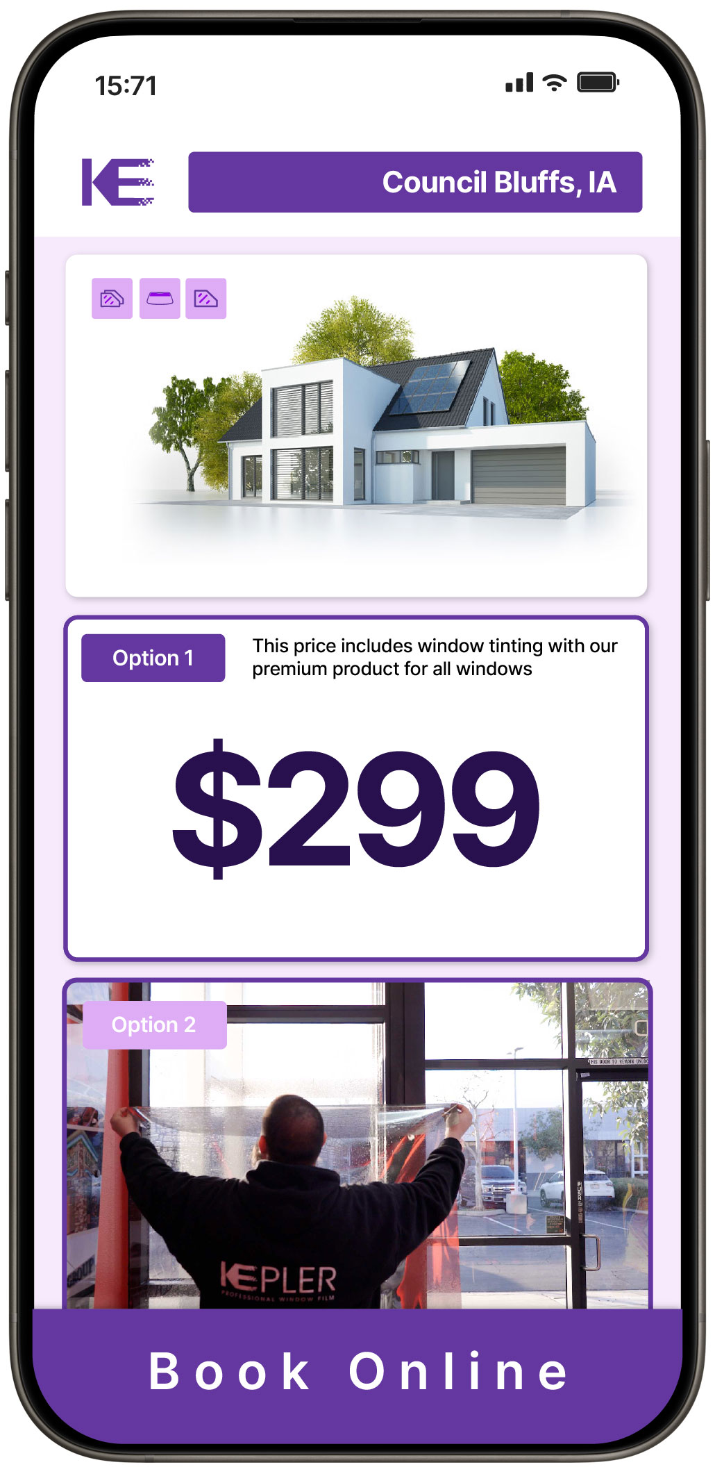 View Affordable Home Window Tinting Prices in Council Bluffs, Iowa