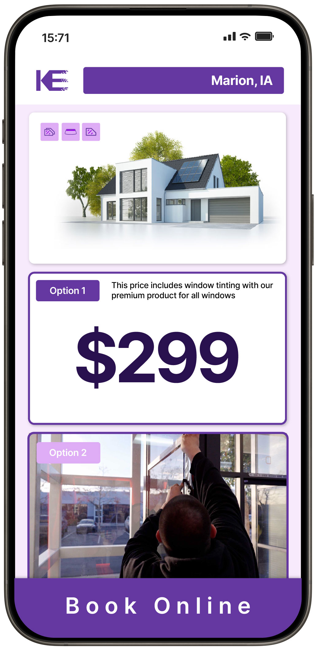 View Competitive Home Window Tinting Rates in Marion, Iowa