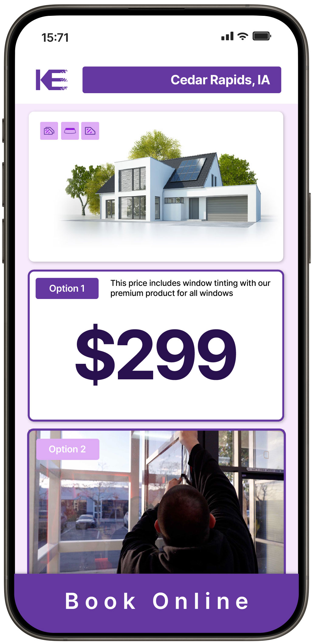 View Competitive Home Window Tinting Costs in Cedar Rapids, Iowa