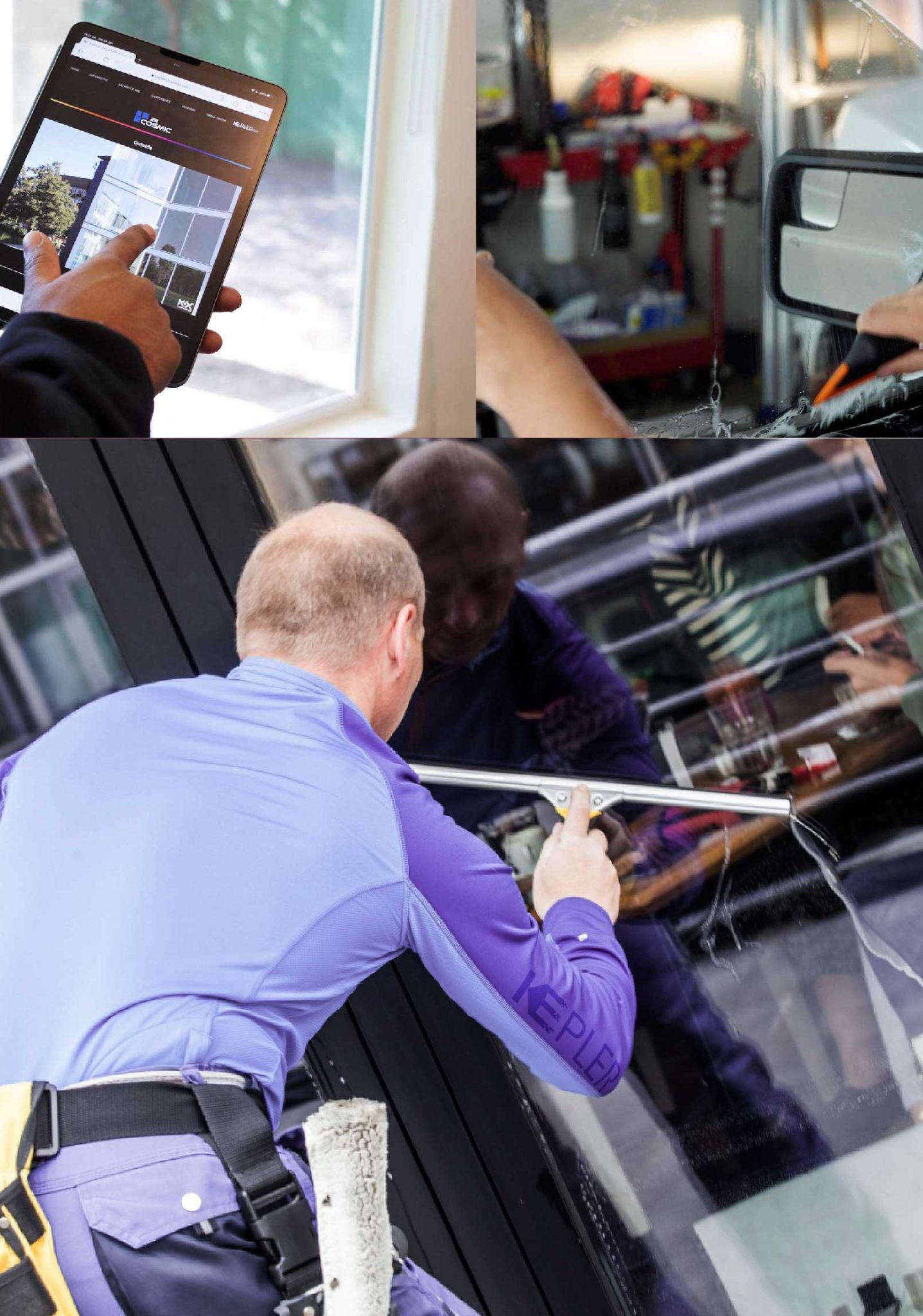 Kepler Expert Applying Anti-Graffiti Window Film to a Conifer Shop Front