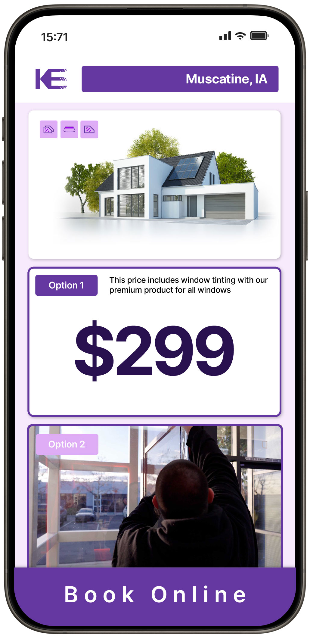 View Reasonable Home Window Tinting Rates in Muscatine, Iowa