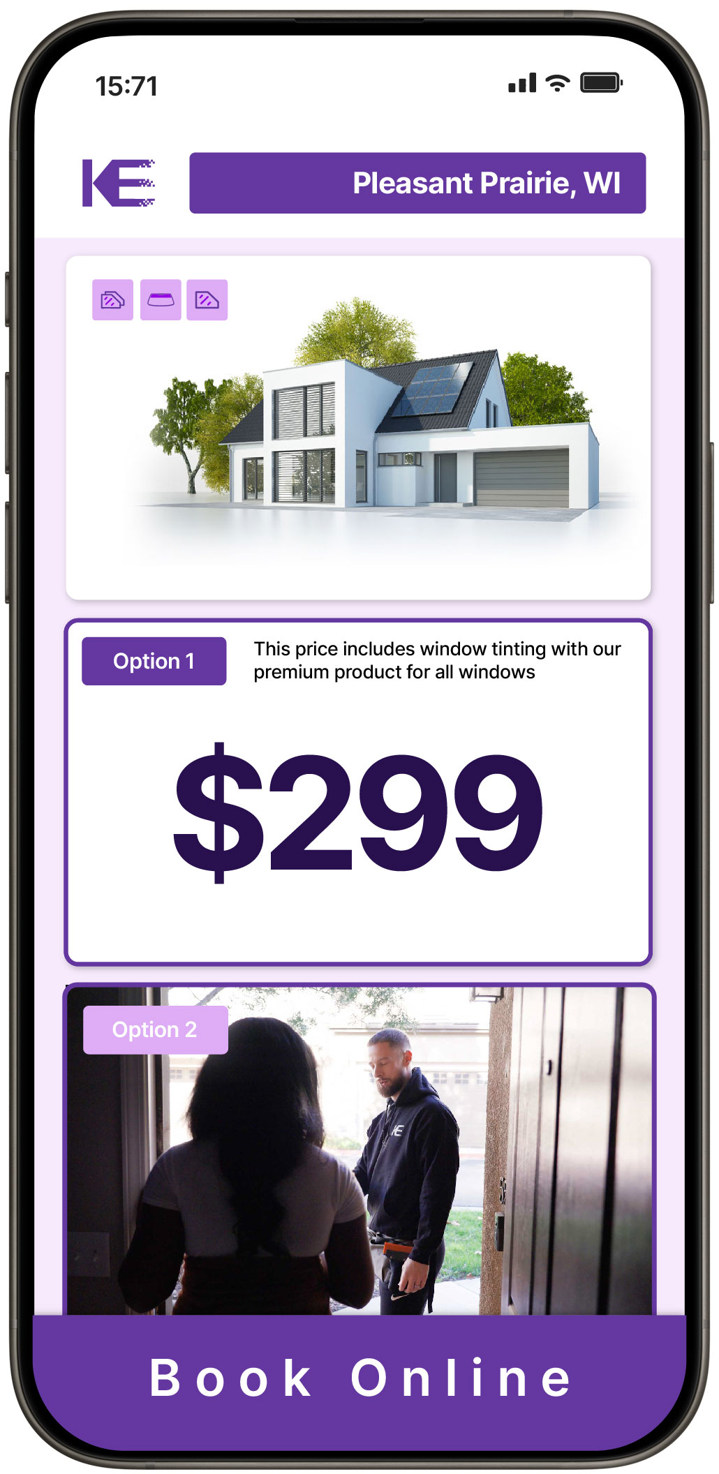 View Competitive Home Window Tinting Rates in Pleasant Prairie, Wisconsin