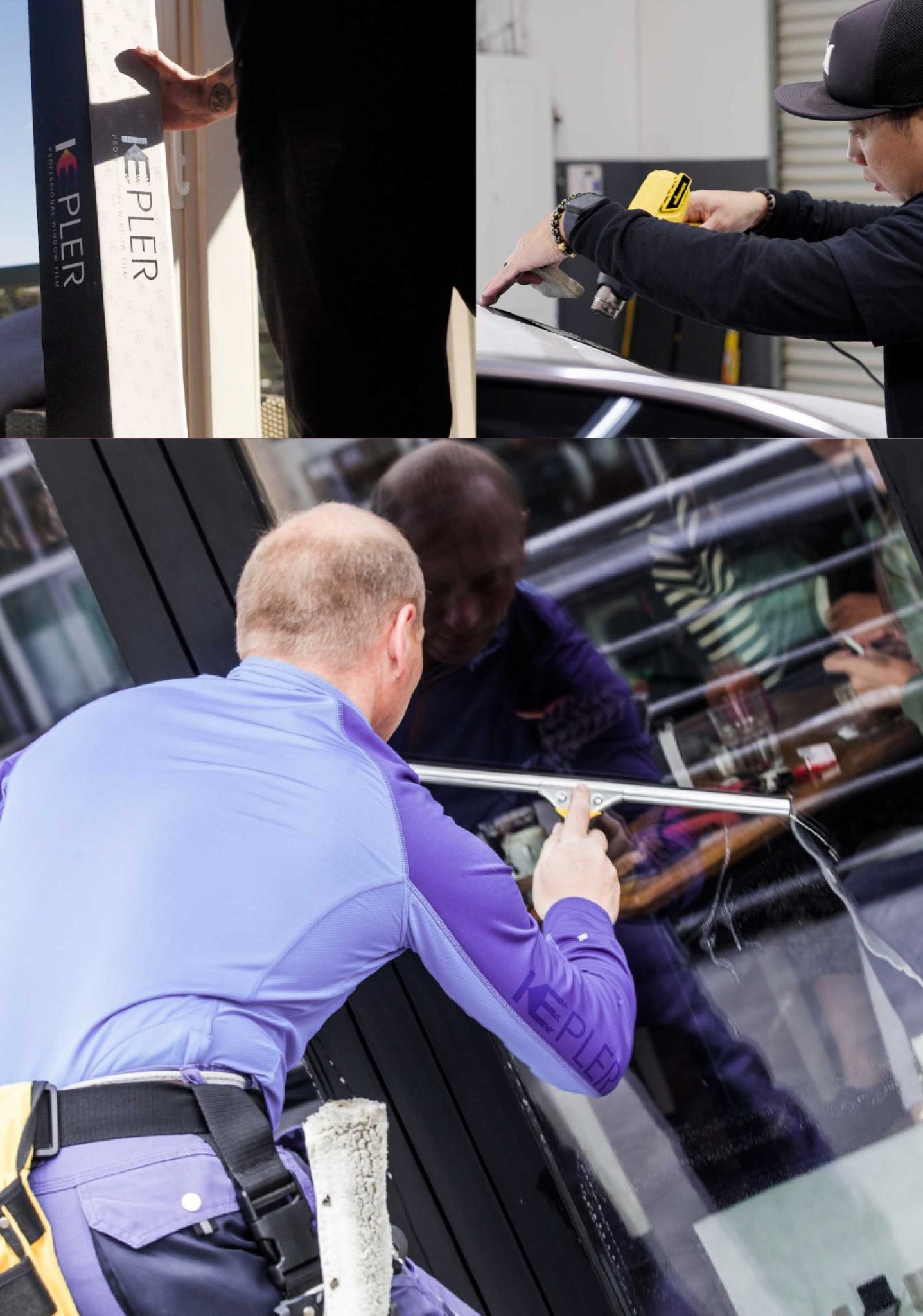 Kepler Expert Applying Anti-Graffiti Window Film to a Rock Springs Shop Front