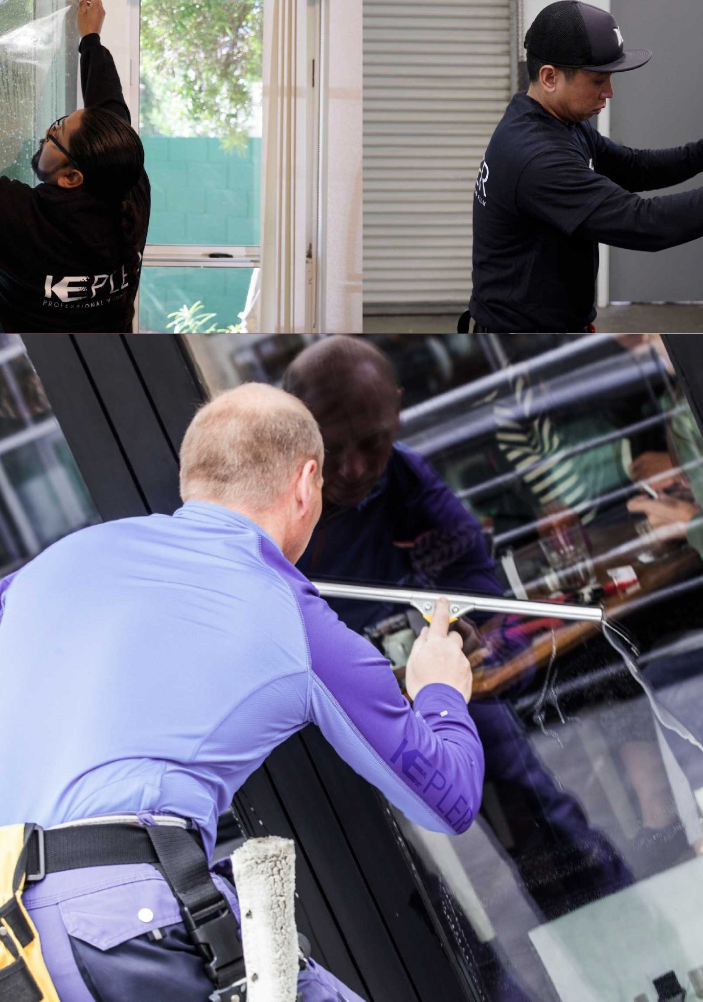Kepler Expert Applying Anti-Graffiti Window Film to a Kuna Shop Front