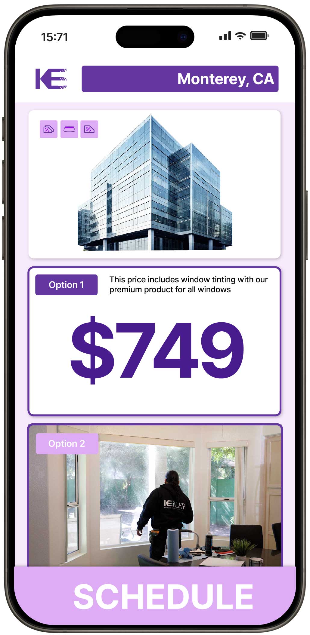 View Competitive Safety and Security Window Film Prices in Monterey, California