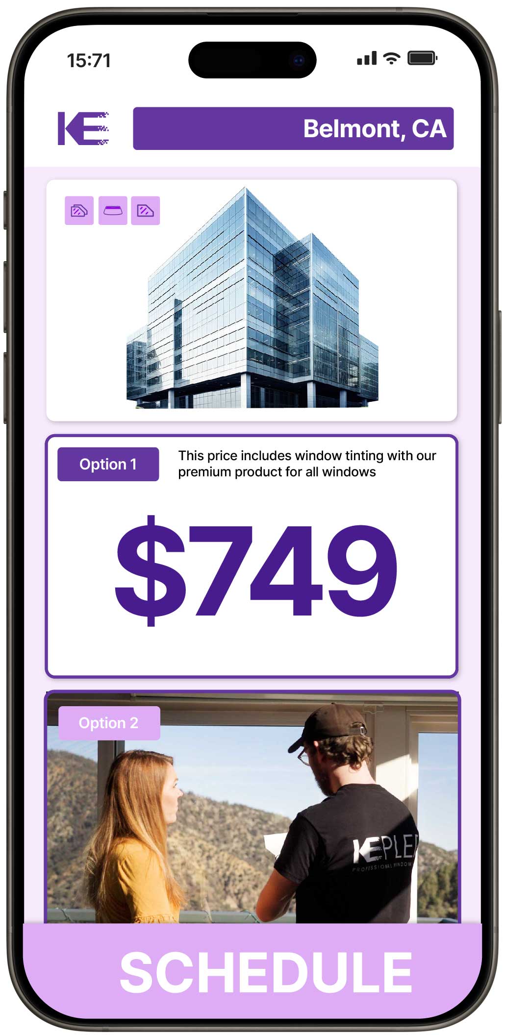 View Competitive Safety and Security Window Film Costs in Belmont, California