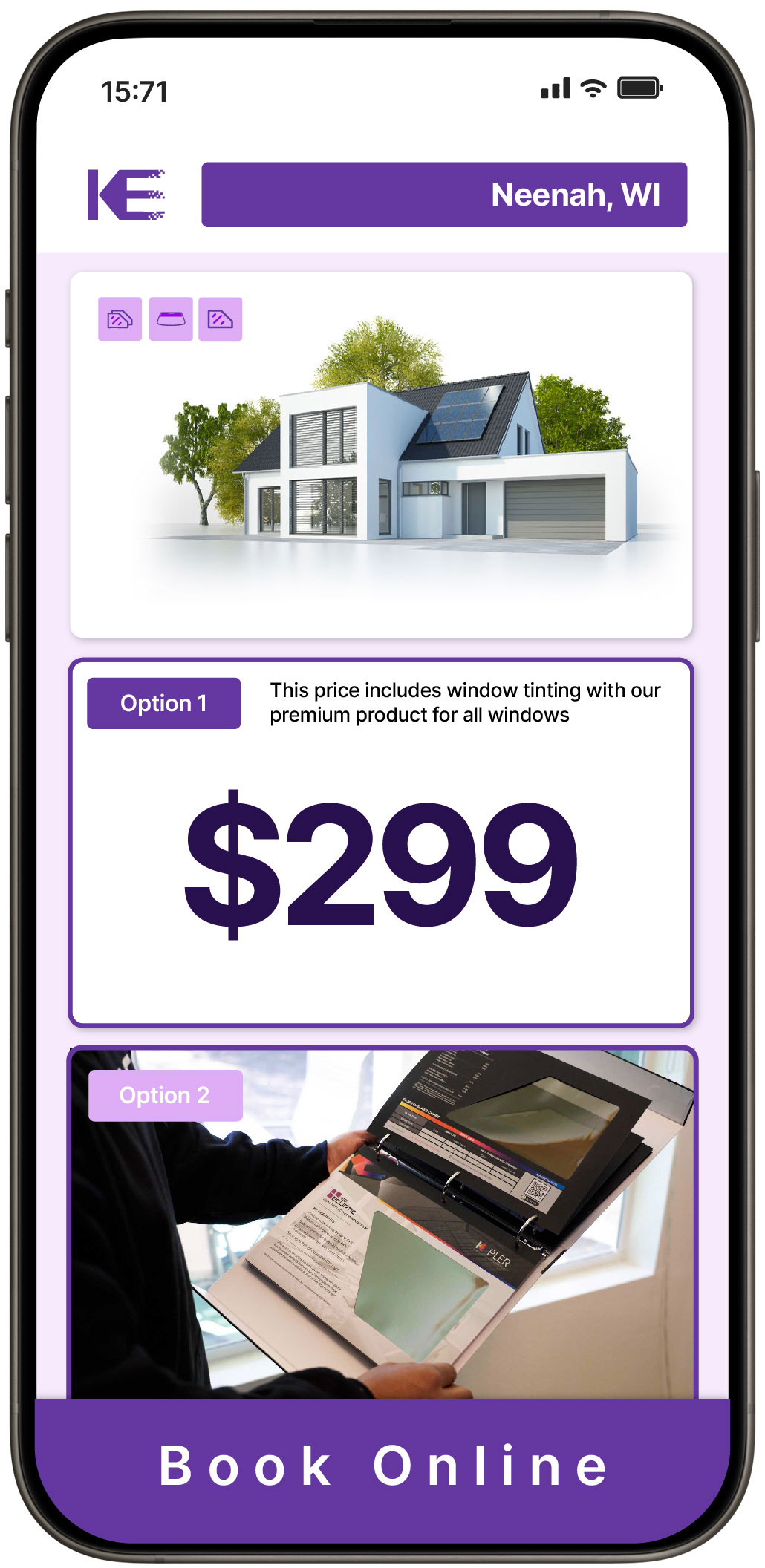 View Affordable Home Window Tinting Rates in Neenah, Wisconsin