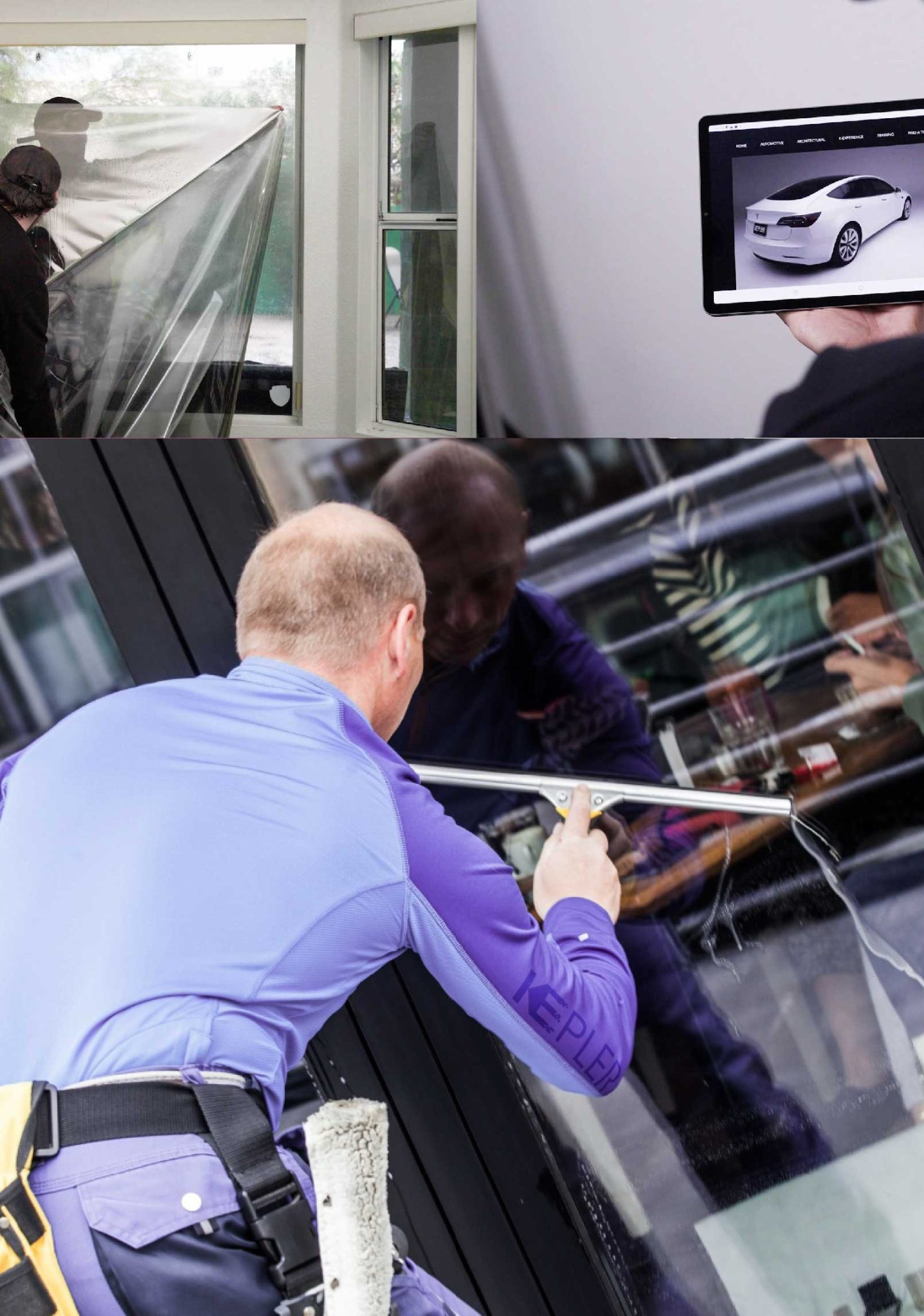 Kepler Expert Applying Anti-Graffiti Window Film to a Magna Shop Front